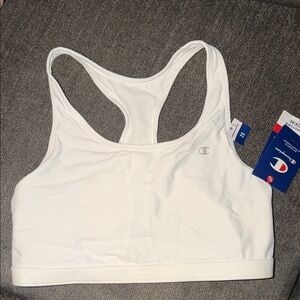 Champion Women's Classic White Sports Bra (size 2X)